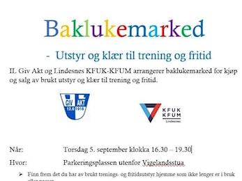 Baklukemarked torsdag 5. september